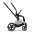 Коляска 3 в 1 Cybex Priam IV Chrome Brown complete и автокресло Aton B2 i-Size Bay Blue Leaf Green