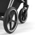 Коляска 3 в 1 Cybex Priam IV Chrome Brown complete и автокресло Aton B2 i-Size Bay Blue Leaf Green