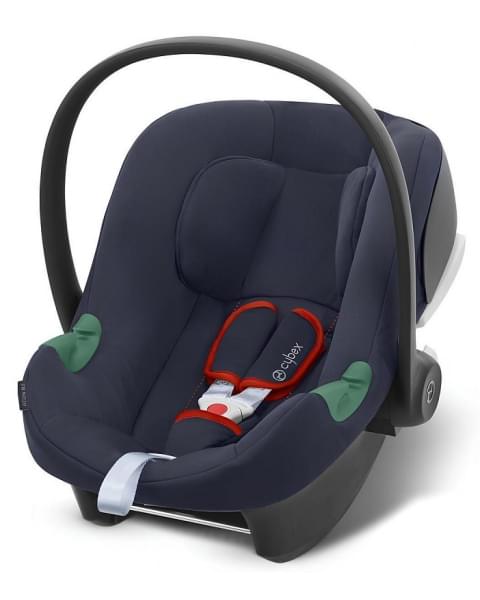 Коляска 3 в 1 Cybex Priam IV Chrome Brown complete и автокресло Aton B2 i-Size Bay Blue Leaf Green