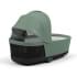 Коляска 3 в 1 Cybex Priam IV Chrome Brown complete и автокресло Aton B2 i-Size Bay Blue Leaf Green