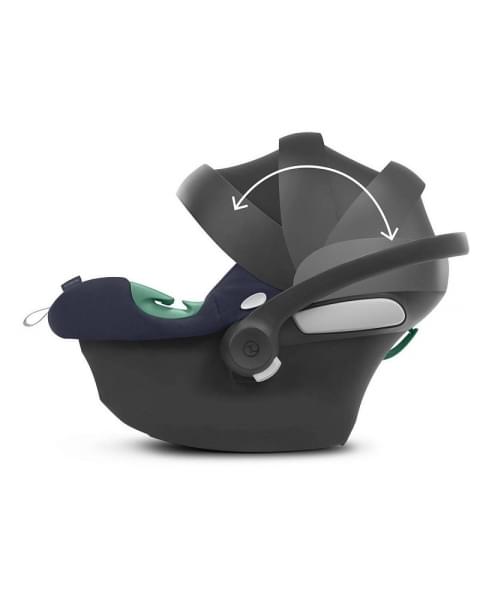 Коляска 3 в 1 Cybex Priam IV Chrome Brown complete и автокресло Aton B2 i-Size Bay Blue Leaf Green
