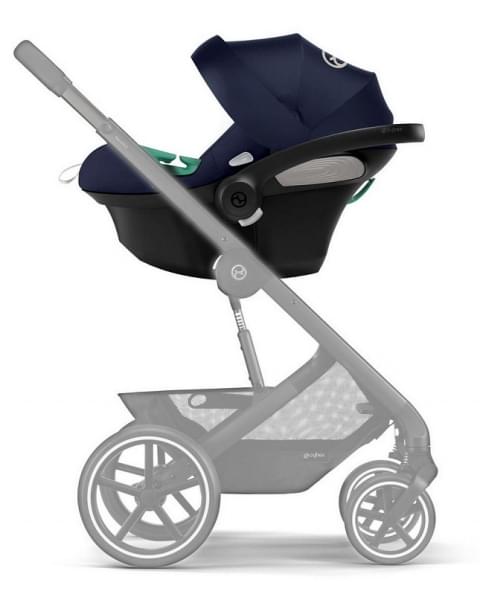 Коляска 3 в 1 Cybex Priam IV Chrome Brown complete и автокресло Aton B2 i-Size Bay Blue Leaf Green