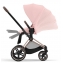 Коляска 3 в 1 Cybex Priam IV Rosegold и автокресло Aton B2 i-Size Peach Pink/Bay Blue