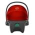 Коляска 3 в 1 Cybex Priam IV Rosegold и автокресло Aton S2 i-Size с базой Base One Sepia Black/Hibiscus Red