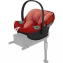 Коляска 3 в 1 Cybex Priam IV Rosegold и автокресло Aton S2 i-Size с базой Base One Sepia Black/Hibiscus Red