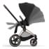 Коляска 3 в 1 Cybex Priam IV Rosegold и автокресло Aton S2 i-Size с базой Base One Sepia Black/Hibiscus Red