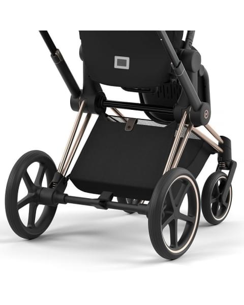 Коляска 3 в 1 Cybex Priam IV Rosegold и автокресло Aton S2 i-Size с базой Base One Sepia Black/Hibiscus Red