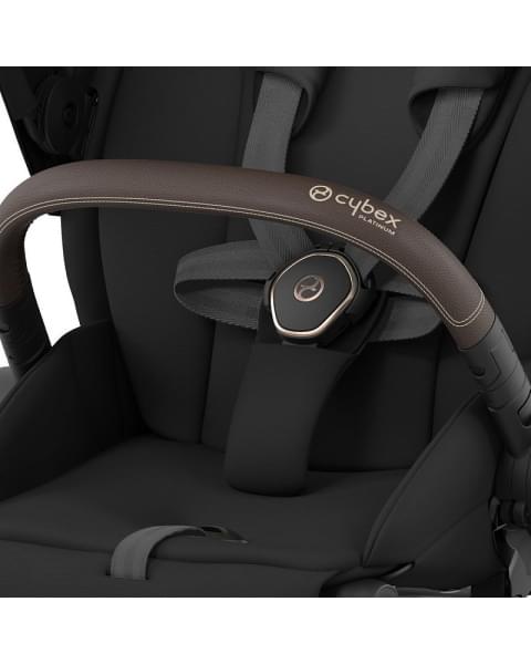 Коляска 3 в 1 Cybex Priam IV Rosegold и автокресло Aton S2 i-Size с базой Base One Sepia Black/Hibiscus Red