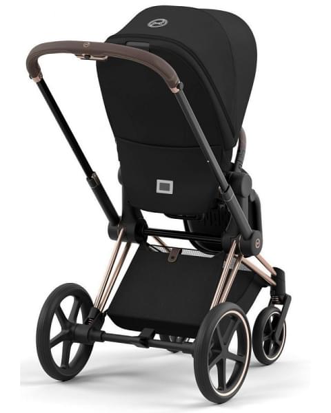 Коляска 3 в 1 Cybex Priam IV Rosegold и автокресло Aton S2 i-Size с базой Base One Sepia Black/Hibiscus Red