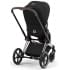 Коляска 3 в 1 Cybex Priam IV Rosegold и автокресло Aton S2 i-Size с базой Base One Sepia Black/Hibiscus Red