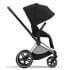 Коляска 3 в 1 Cybex Priam IV Rosegold и автокресло Aton S2 i-Size с базой Base One Sepia Black/Hibiscus Red