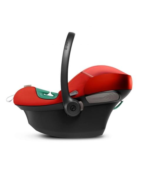Коляска 3 в 1 Cybex Priam IV Rosegold и автокресло Aton S2 i-Size с базой Base One Sepia Black/Hibiscus Red