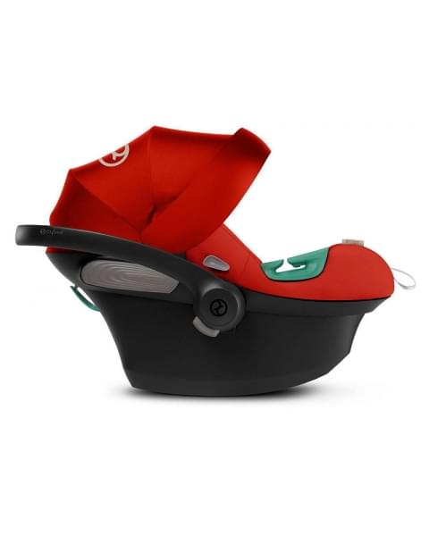 Коляска 3 в 1 Cybex Priam IV Rosegold и автокресло Aton S2 i-Size с базой Base One Sepia Black/Hibiscus Red