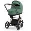 Коляска 3 в 1 Cybex Priam IV Rosegold и автокресло Cloud G i-Size Lava Grey Leaf Green