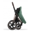 Коляска 3 в 1 Cybex Priam IV Rosegold и автокресло Cloud G i-Size Lava Grey Leaf Green