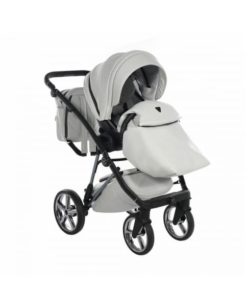 Коляска 3 в 1 Junama Air Ecco, JAE-04 (Белый - Черный)