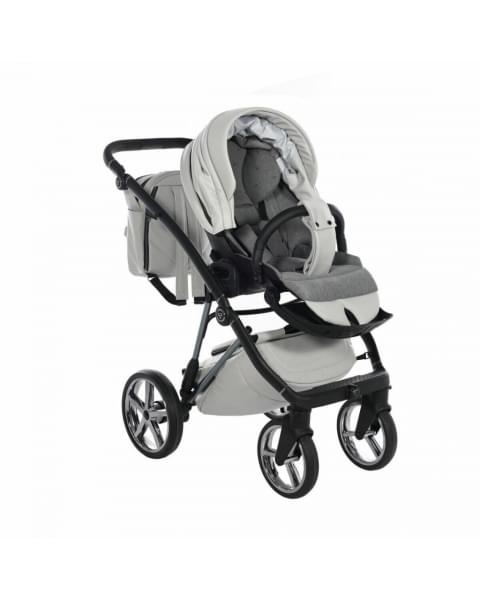 Коляска 3 в 1 Junama Air Ecco, JAE-04 (Белый - Черный)