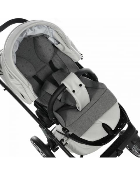 Коляска 3 в 1 Junama Air Ecco, JAE-04 (Белый - Черный)