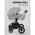 Коляска 3 в 1 Mowbaby Zoom PU silver green tea
