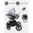 Коляска 3 в 1 Mowbaby Zoom PU silver green tea