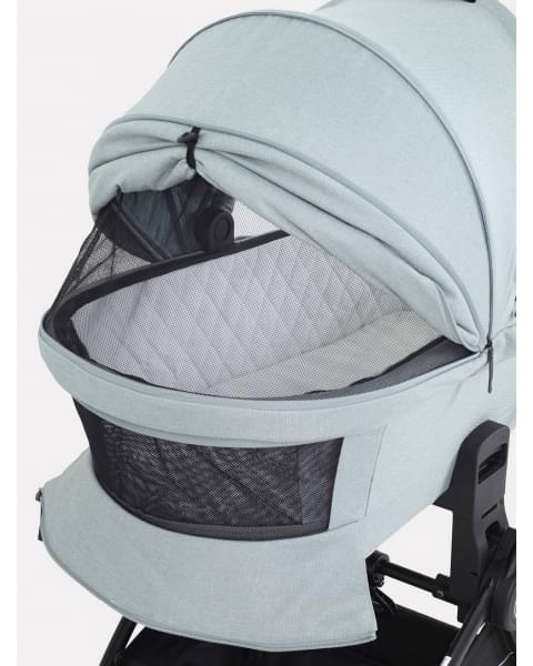 Коляска 3 в 1 Mowbaby Zoom PU silver green tea