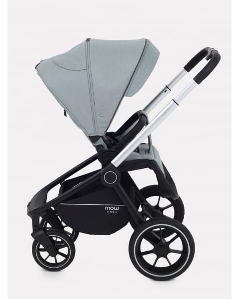 Коляска 3 в 1 Mowbaby Zoom PU silver green tea