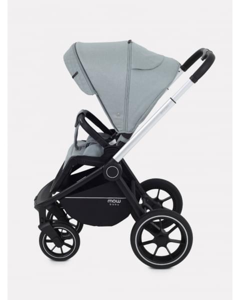 Коляска 3 в 1 Mowbaby Zoom PU silver green tea