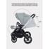 Коляска 3 в 1 Mowbaby Zoom PU silver green tea