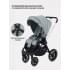 Коляска 3 в 1 Mowbaby Zoom PU silver green tea