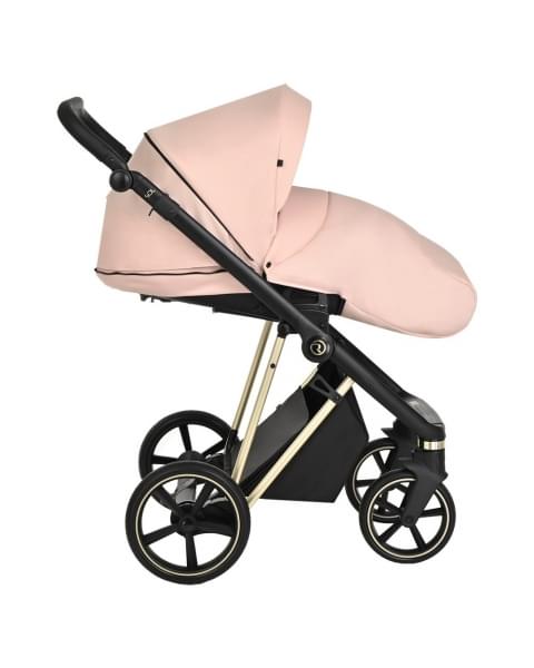 Коляска 3 в 1 Roan Sol Lux, Candy шасси Gold (Розовый)