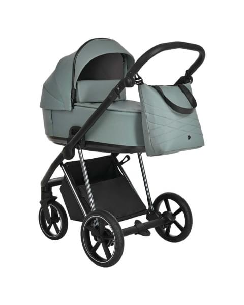 Коляска 3 в 1 Roan Sol Luxury, Grey Pine шасси Nikiel (Зеленый)