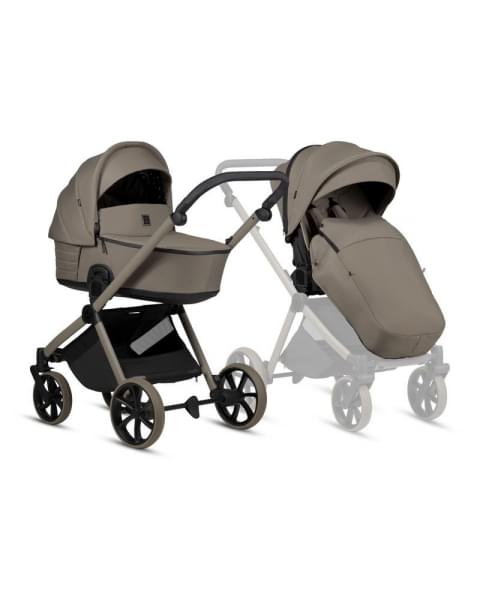 Коляска 3 в 1 Tutis Mio 3+ NEW Essential, Taupe Deep (078)
