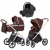 Коляска Carrello Vector CRL-6550 Nova Black Line 3 в 1 Sienna Beige
