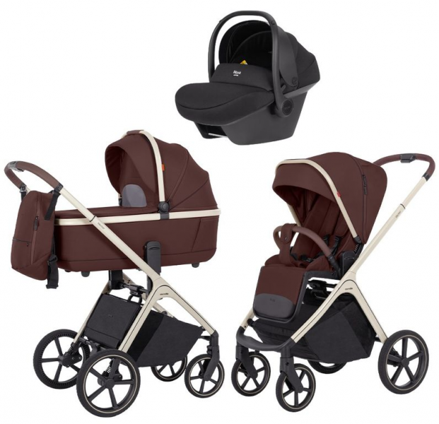 Коляска Carrello Vector CRL-6550 Nova Black Line 3 в 1 Sienna Beige
