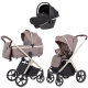 Коляска Carrello Vector CRL-6550 Nova Black Line 3 в 1 Rock Beige
