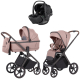 Коляска Carrello Vector CRL-6550 Vega Absolute Black 3 в 1 Cupcake Beige