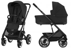 Коляска Cybex Talos S Lux BLK complete 2 в 1 Moon Black с дождевиками