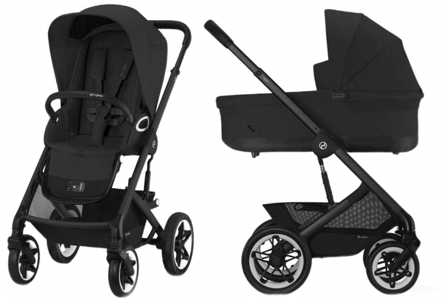 Коляска Cybex Talos S Lux BLK complete 2 в 1 Moon Black с дождевиками