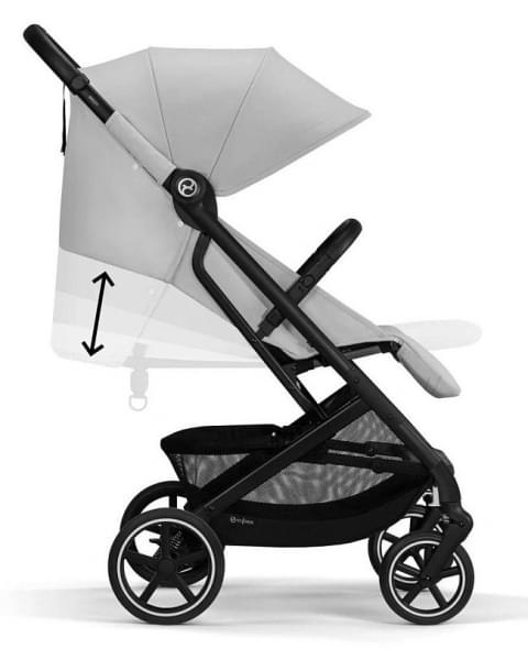 Коляска прогулочная Cybex Beezy (с дождевиком и бампером), Fog Grey (Серый)
