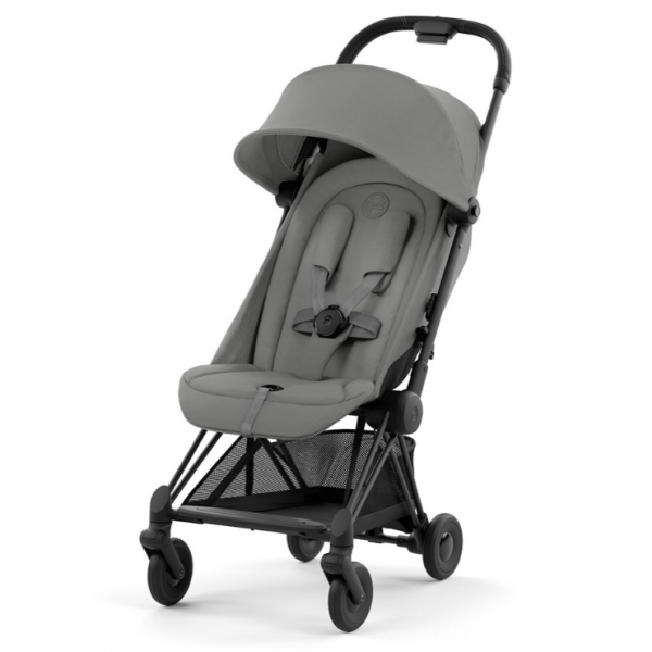 Коляска прогулочная Cybex Coya шасси Matt Black, Mirage Grey (Серый)