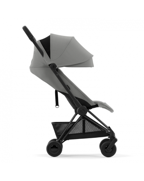 Коляска прогулочная Cybex Coya шасси Matt Black, Mirage Grey (Серый)