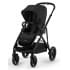 Коляска прогулочная Cybex Gazelle S шасси BLK, Moon Black / Черный (с корзиной и дождевиком)
