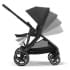 Коляска прогулочная Cybex Gazelle S шасси BLK, Moon Black / Черный (с корзиной и дождевиком)