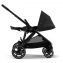 Коляска прогулочная Cybex Gazelle S шасси BLK, Moon Black / Черный (с корзиной и дождевиком)