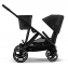 Коляска прогулочная Cybex Gazelle S шасси BLK, Moon Black / Черный (с корзиной и дождевиком)