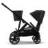 Коляска прогулочная Cybex Gazelle S шасси BLK, Moon Black / Черный (с корзиной и дождевиком)