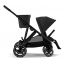 Коляска прогулочная Cybex Gazelle S шасси BLK, Moon Black / Черный (с корзиной и дождевиком)