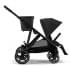 Коляска прогулочная Cybex Gazelle S шасси BLK, Moon Black / Черный (с корзиной и дождевиком)