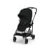 Коляска прогулочная Cybex Melio Carbon (с дождевиком), Moon Black (Черный)