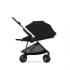 Коляска прогулочная Cybex Melio Carbon (с дождевиком), Moon Black (Черный)